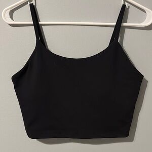 Classic Black Women's Padded Crop Top